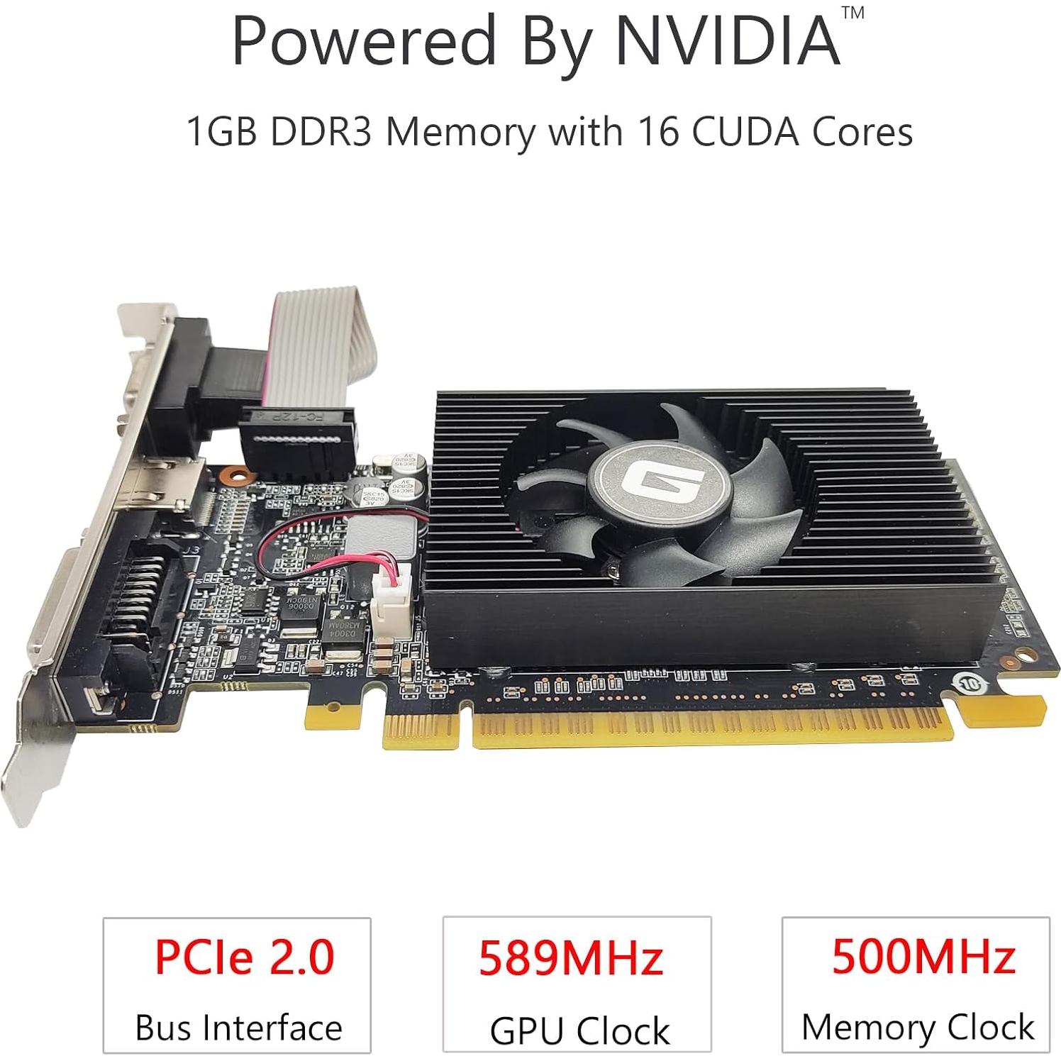 Tarjeta Gráfica Glorto GeForce GT 210 1GB DDR3 HDMI/DVI/VGA