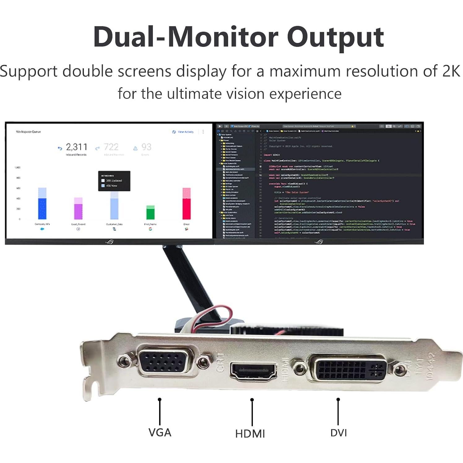 Tarjeta Gráfica Glorto GeForce GT 210 1GB DDR3 HDMI/DVI/VGA