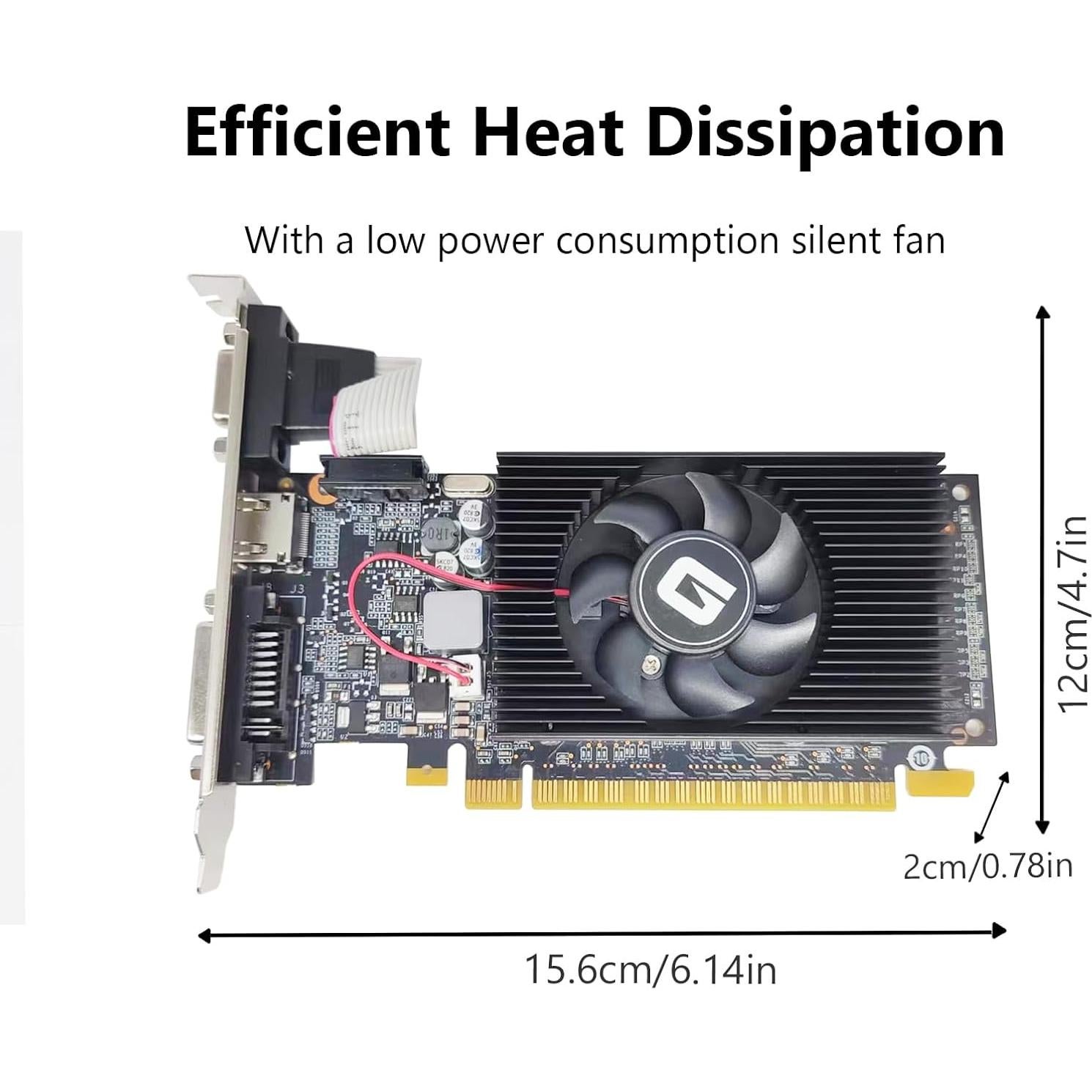 Tarjeta Gráfica Glorto GeForce GT 210 1GB DDR3 HDMI/DVI/VGA