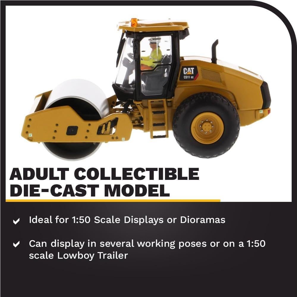 Compactador de Suelo Diecast Masters Caterpillar CS11 GC 1:50