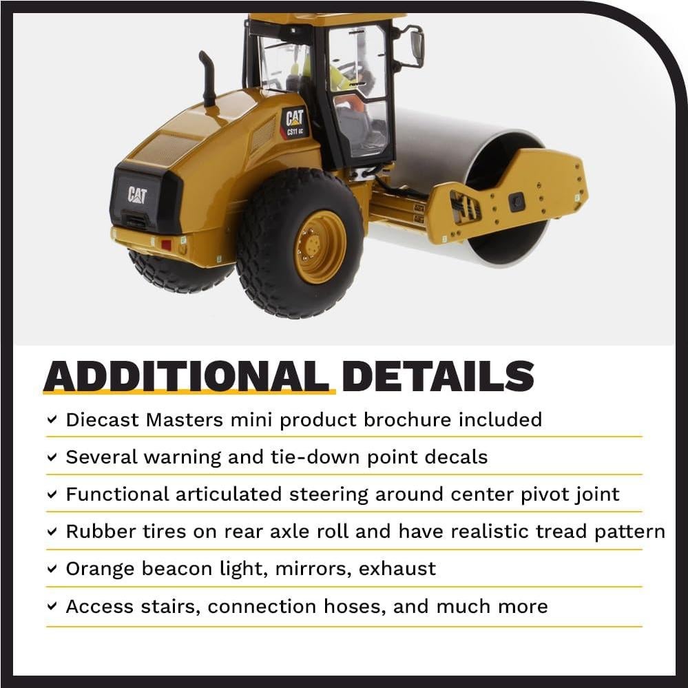Compactador de Suelo Diecast Masters Caterpillar CS11 GC 1:50