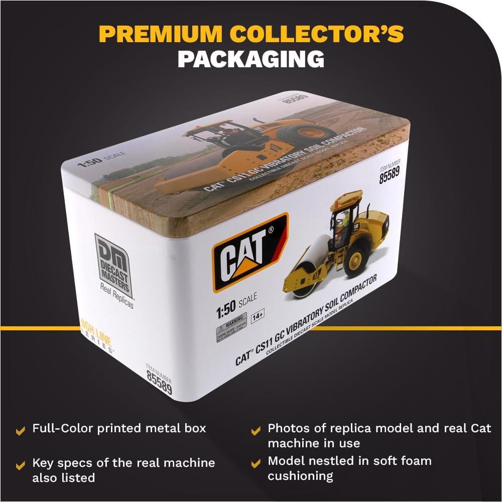 Compactador de Suelo Diecast Masters Caterpillar CS11 GC 1:50