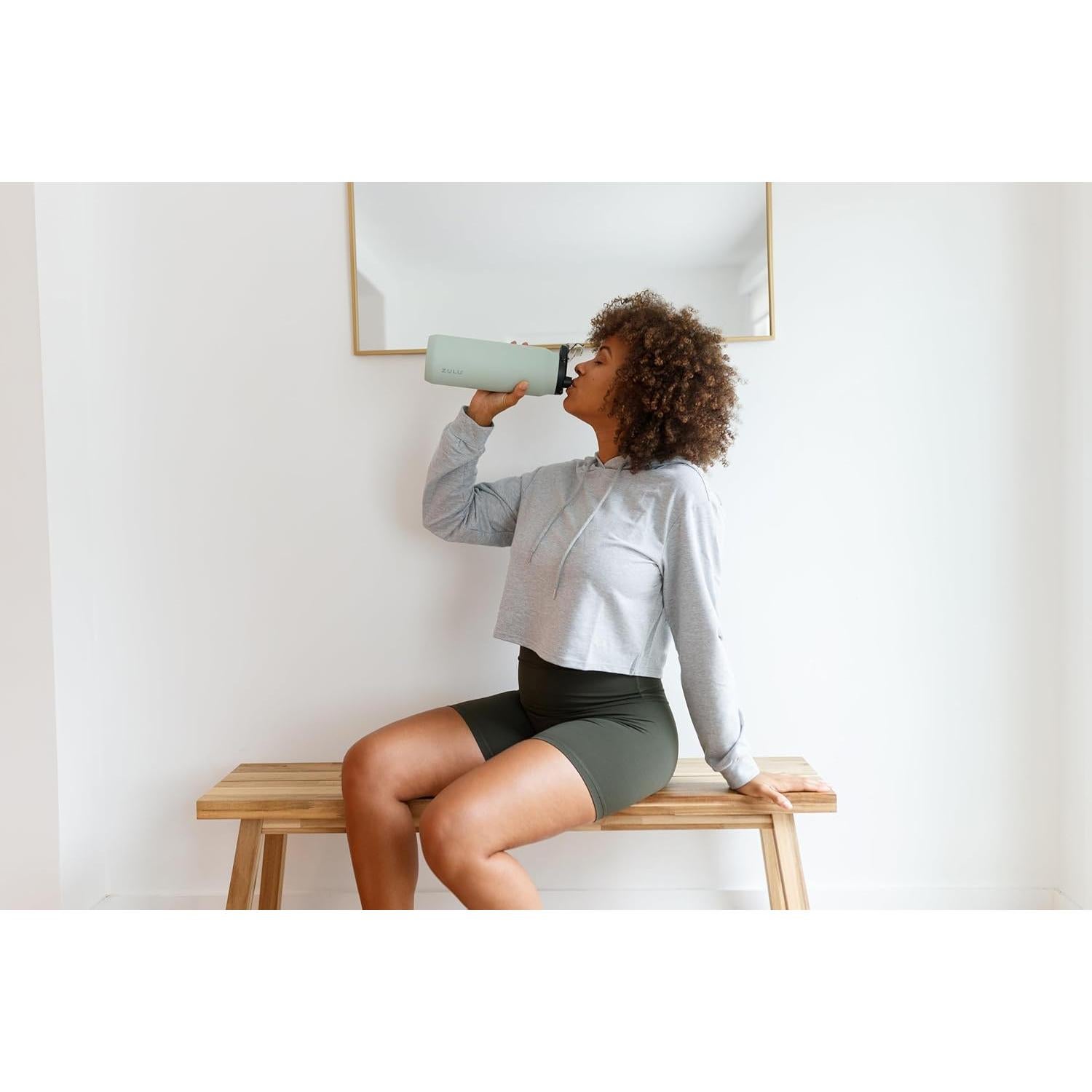 Botella de Agua ZULU Core 32oz Acero Inoxidable Salvia