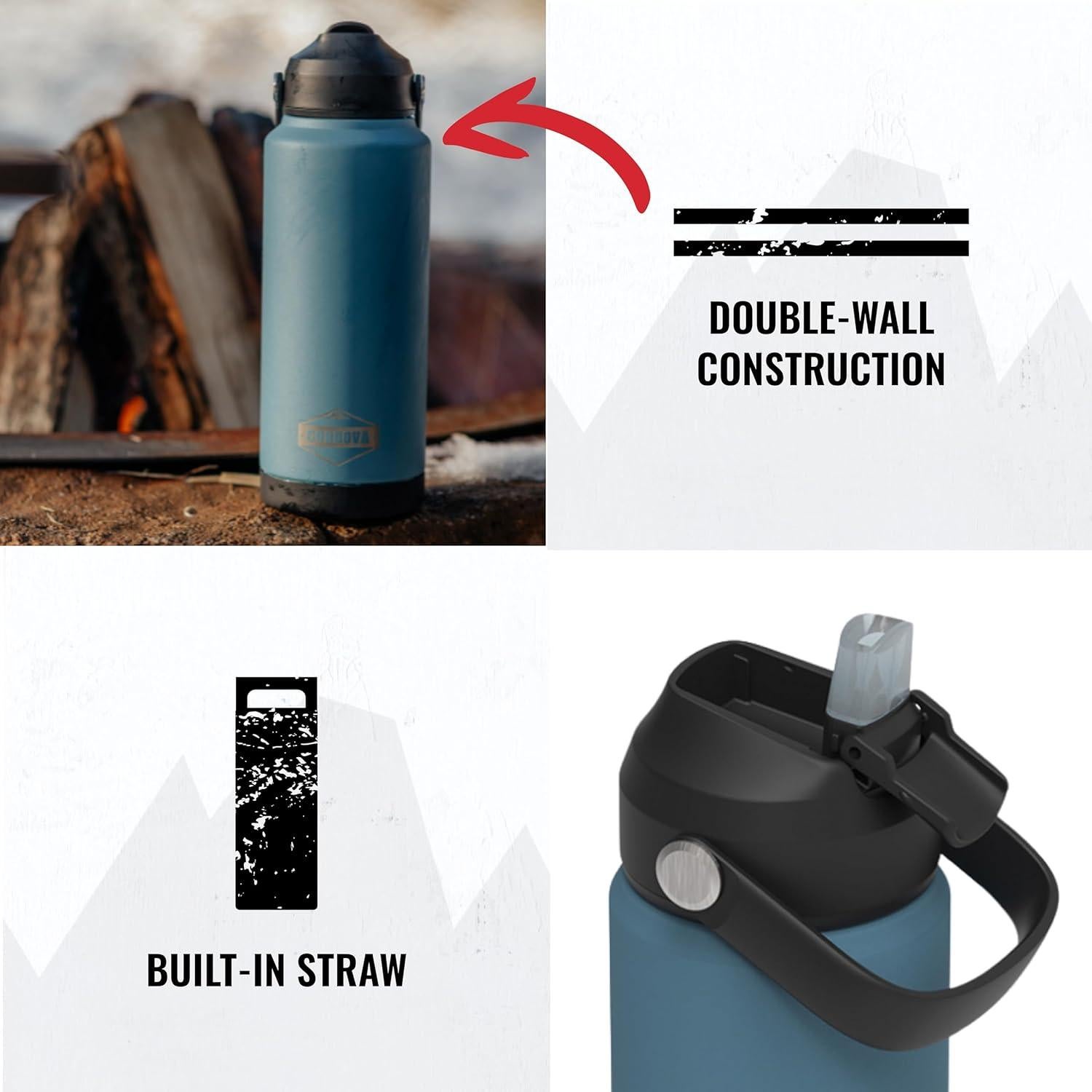 Botella de Agua Cordova Outdoors Trailhead 0.5L Doble Pared