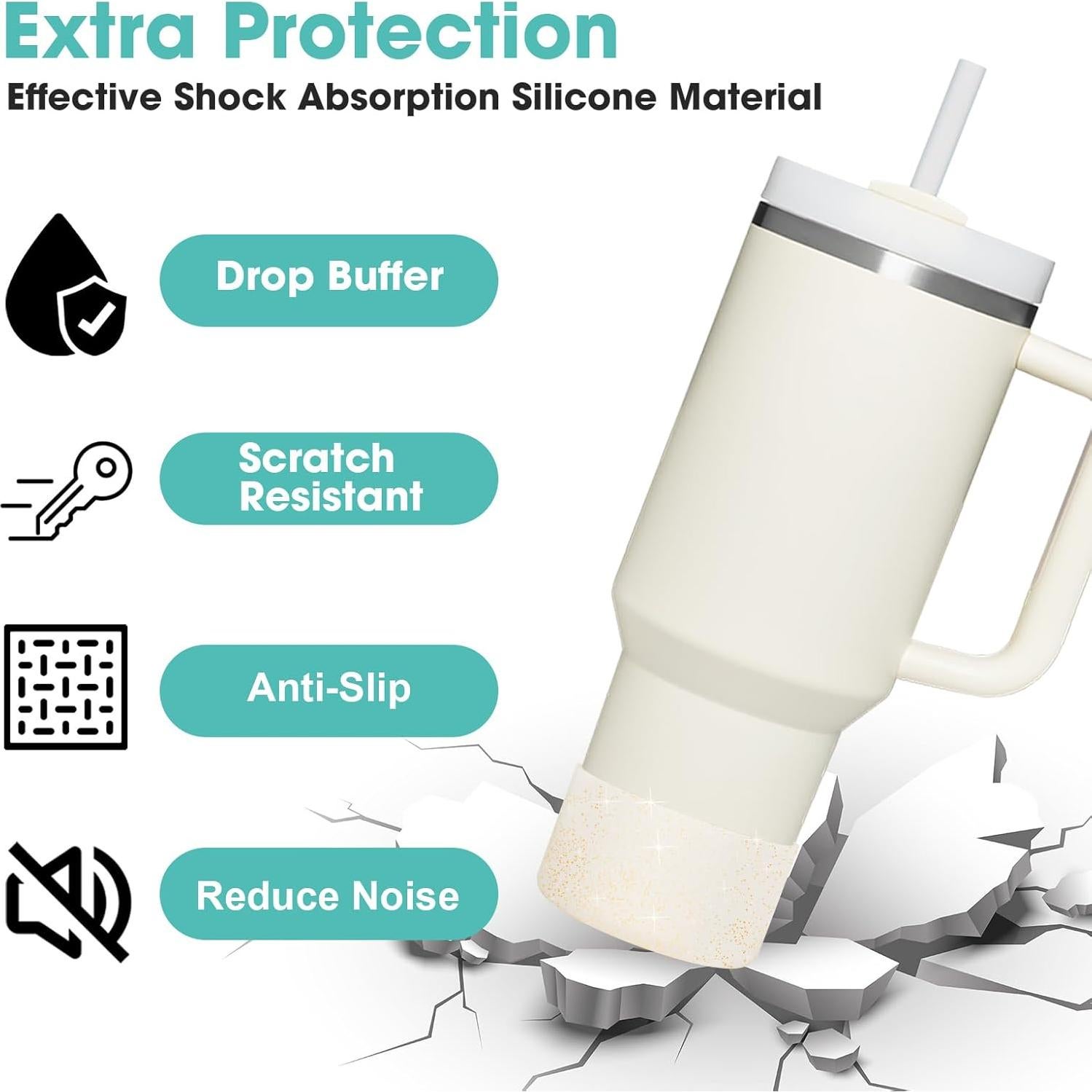 Bota Protectora Silicona 2PCS Airboat para Vasos Stanley