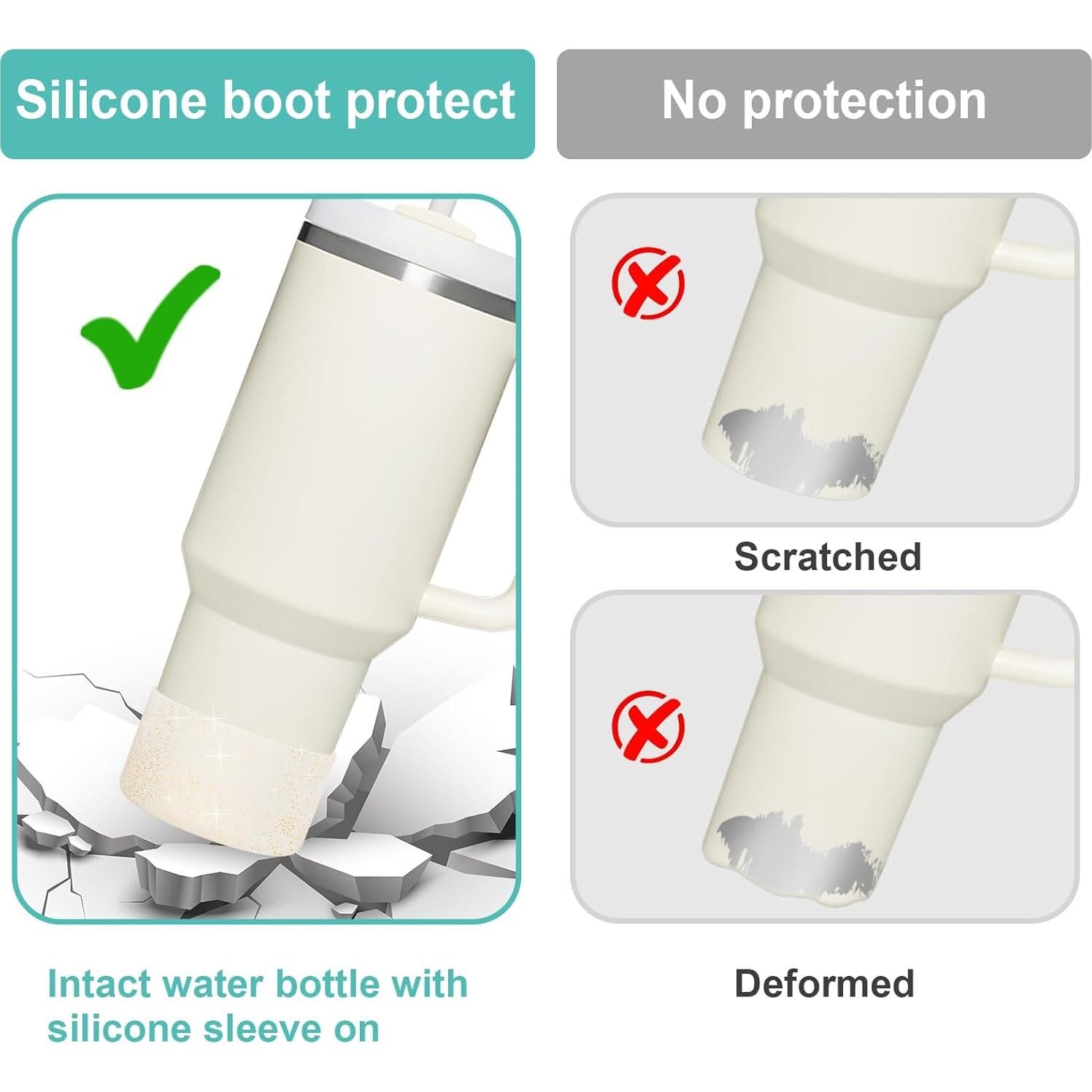 Bota Protectora Silicona 2PCS Airboat para Vasos Stanley