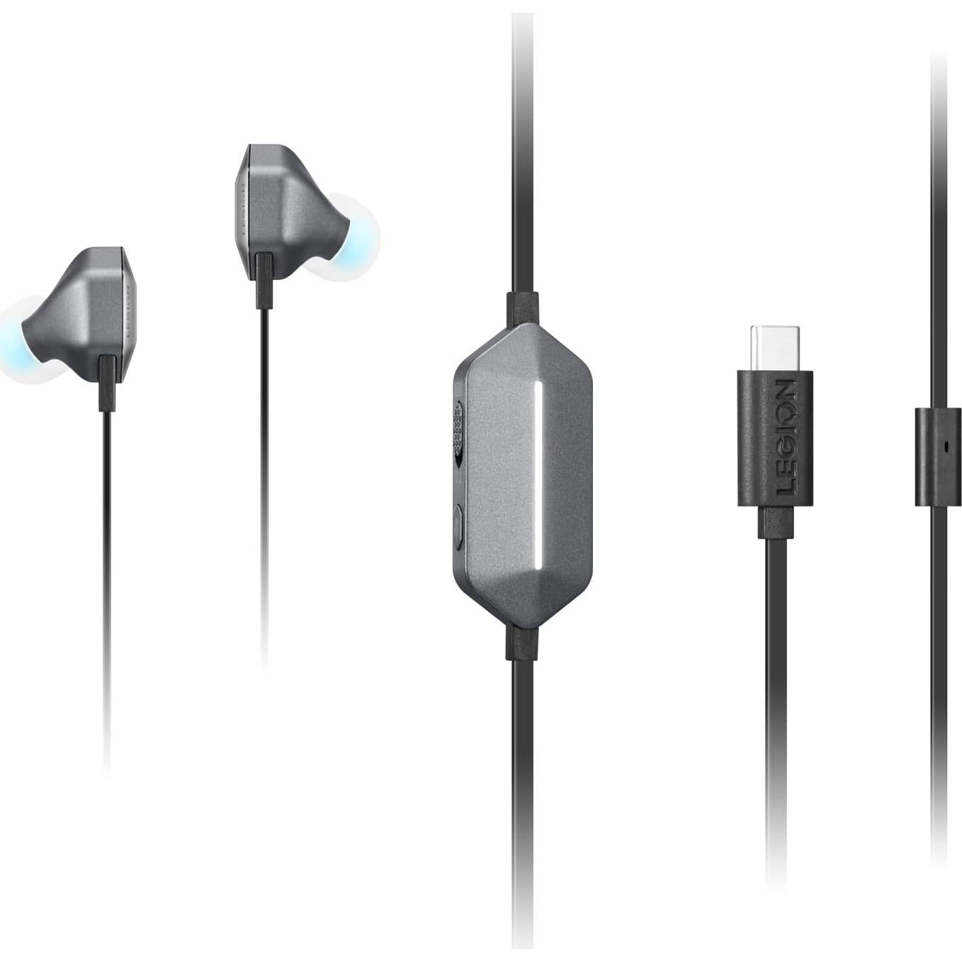 Auriculares In-Ear Gaming Lenovo Legion E510 7.1 RGB USB-C
