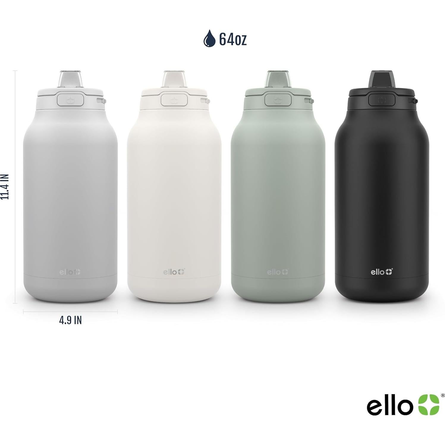 Jarra de Acero Inoxidable Ello Hydra 1,89 L Aislada