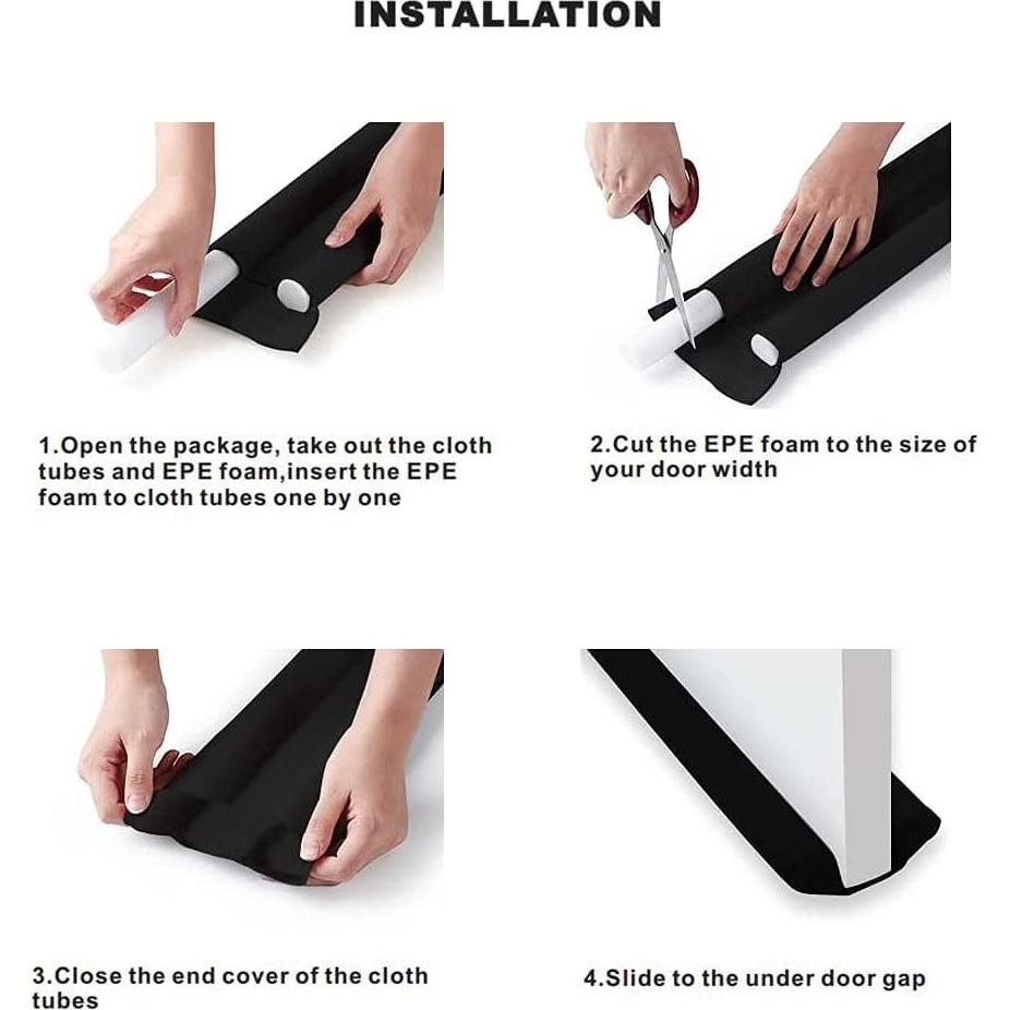 Tapón para puerta ajustable LAUTO 106.68 cm algodón puro