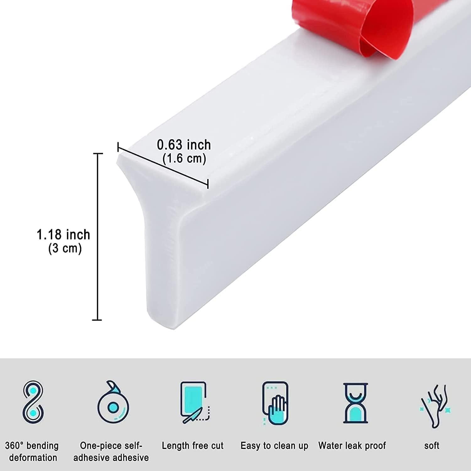 Guardia de Agua para Ducha SLequipo 170 cm Silicona Flexible