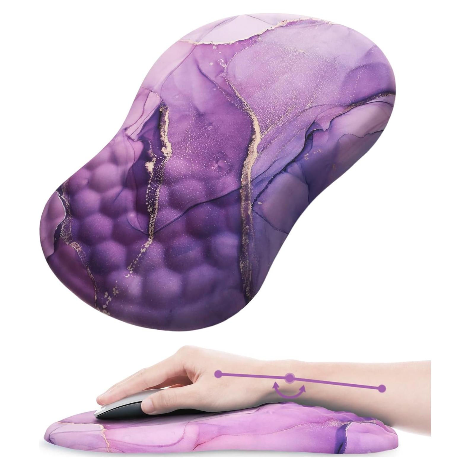 Alfombrilla de Ratón Ergonómica Laokiiy con Reposamuñecas Morado