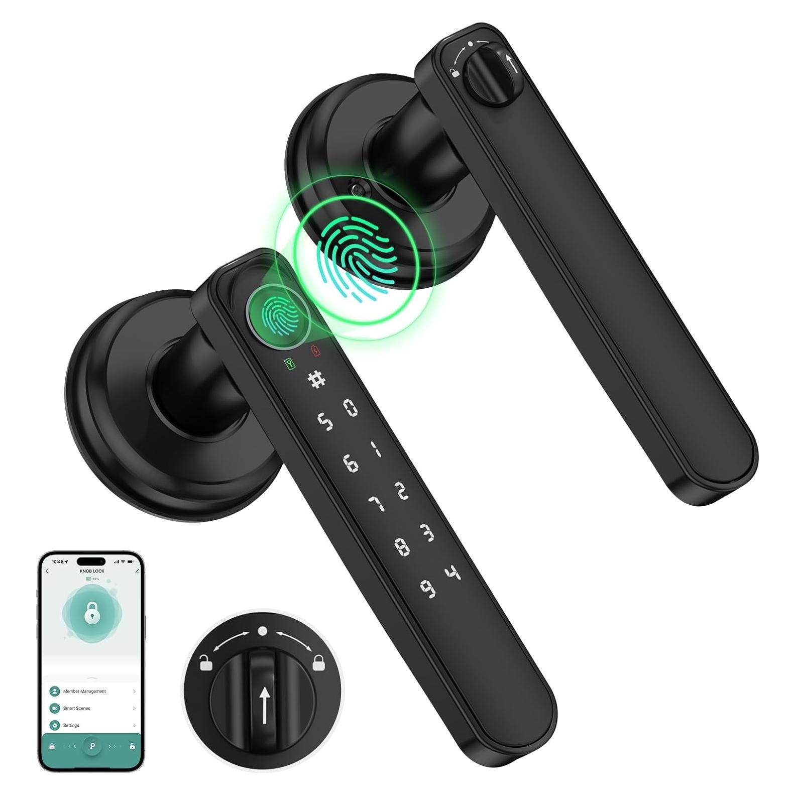 Cerradura Biométrica Sivmn L-B203 A PRO con Huella y Código