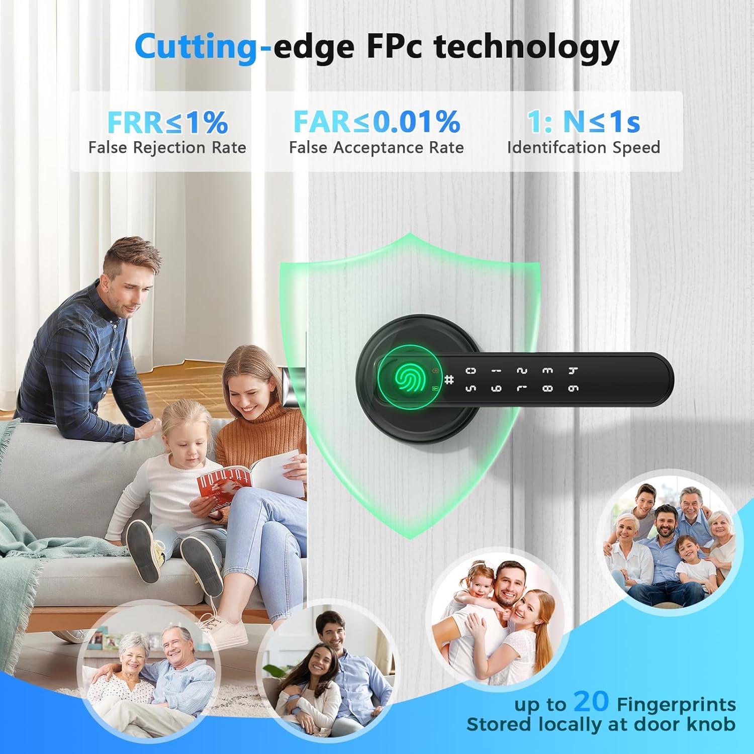Cerradura Biométrica Sivmn L-B203 A PRO con Huella y Código