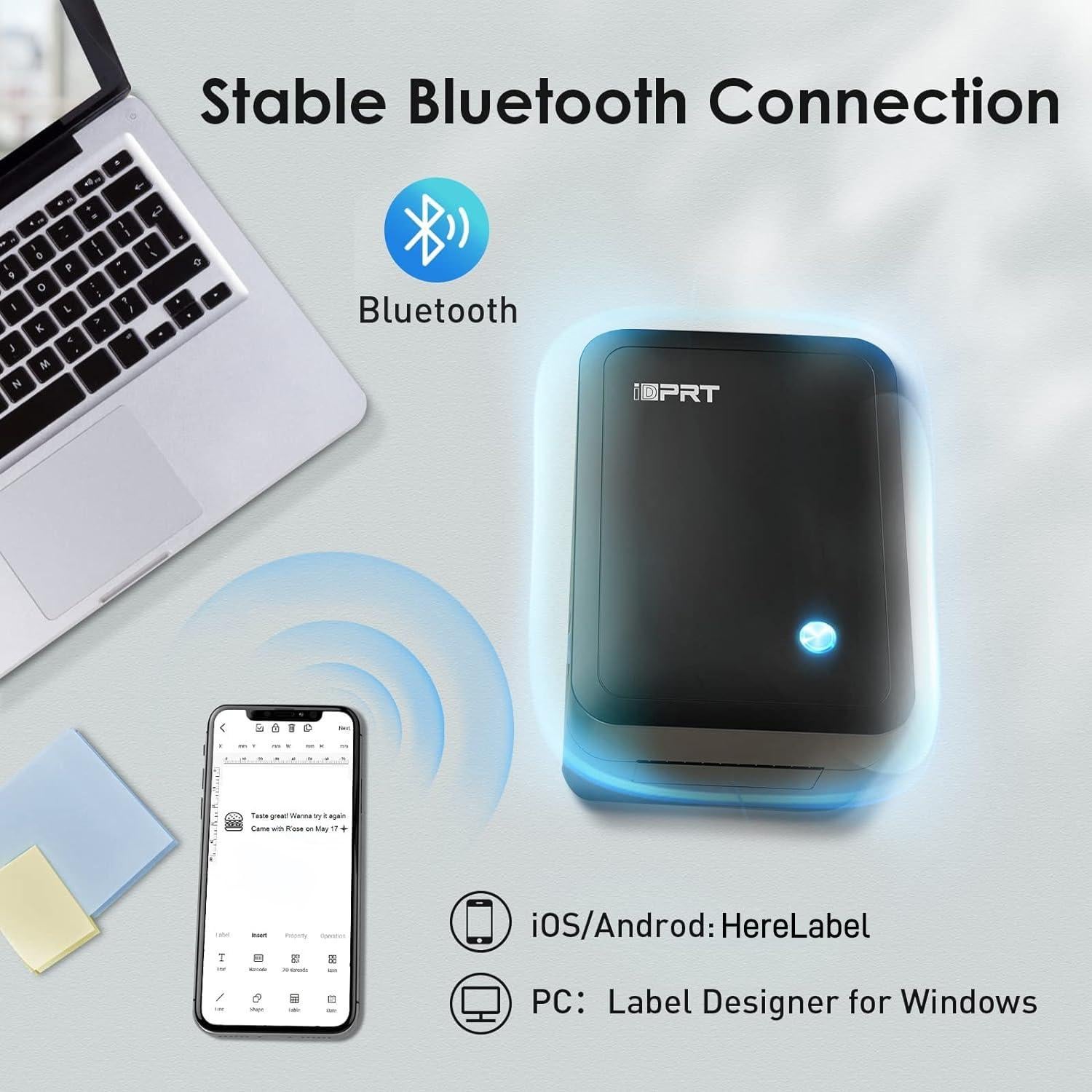 Impresora de Etiquetas Térmica iDPRT SP320 Bluetooth USB 203 DPI
