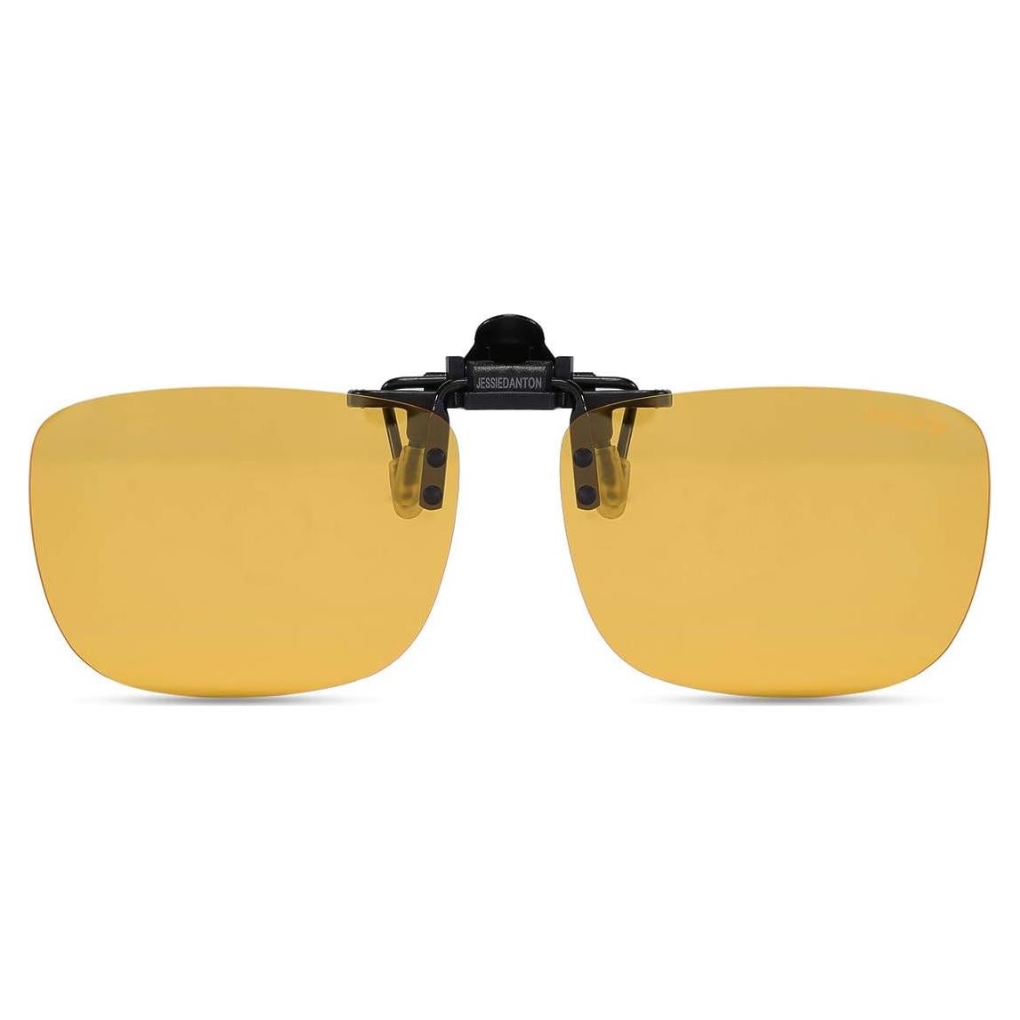 Gafas Clip-On Polarizadas Amarillas HD para Gafas de Receta
