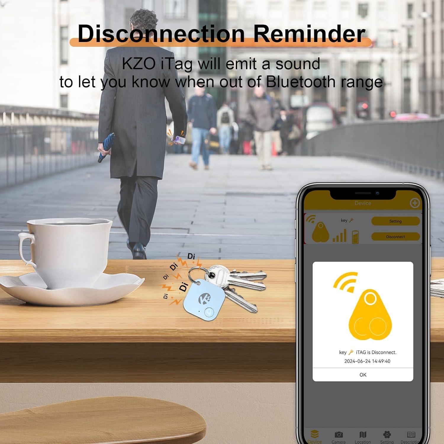 Rastreador Bluetooth KZO iTag - Encuentra Llaves y Teléfono