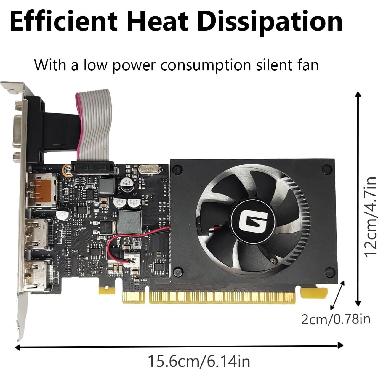 Tarjeta Gráfica Glorto GeForce GT 730 4GB HDMI DP VGA