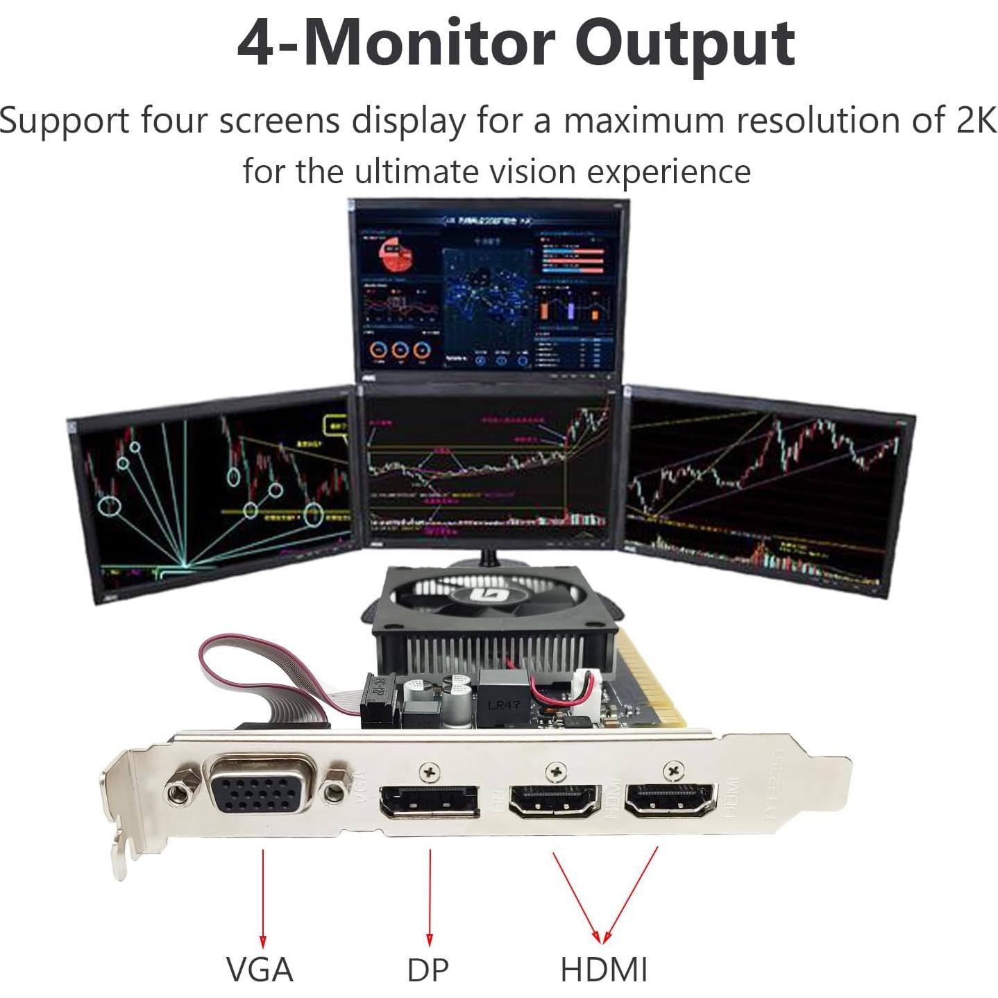 Tarjeta Gráfica Glorto GeForce GT 730 4GB HDMI DP VGA