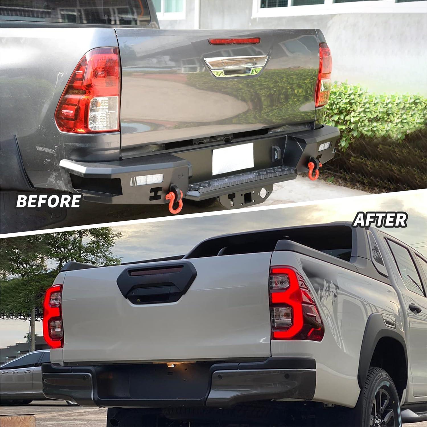 Luces Traseras LED VLAND para Toyota Hilux 2015-2020 Rojo