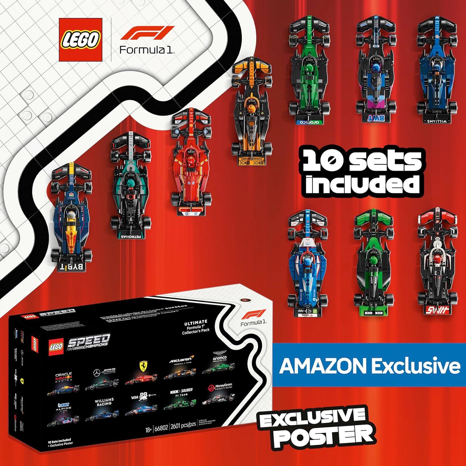 Paquete Coleccionista LEGO F1 2025 - 10 Sets + Póster Exclusivo