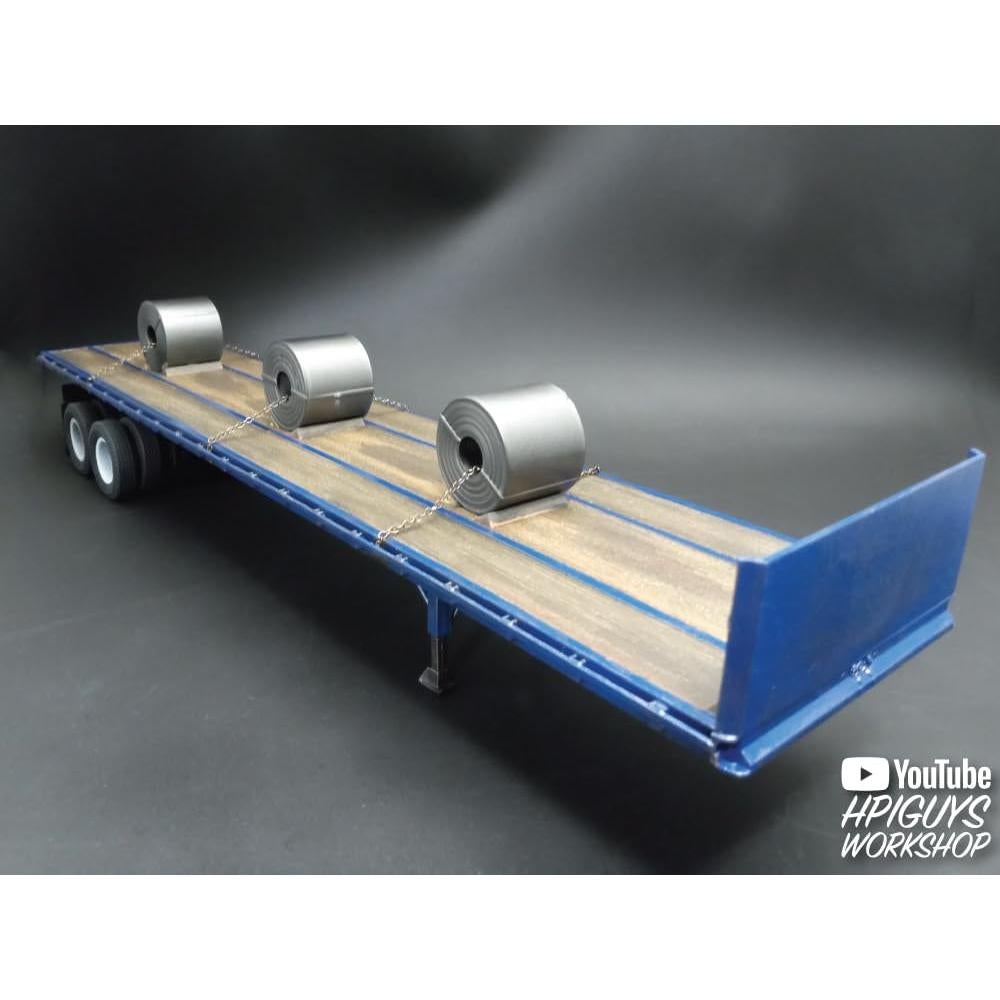 Kit a Escala 1:25 Remolque Plano AMT Fruehauf 120 Piezas