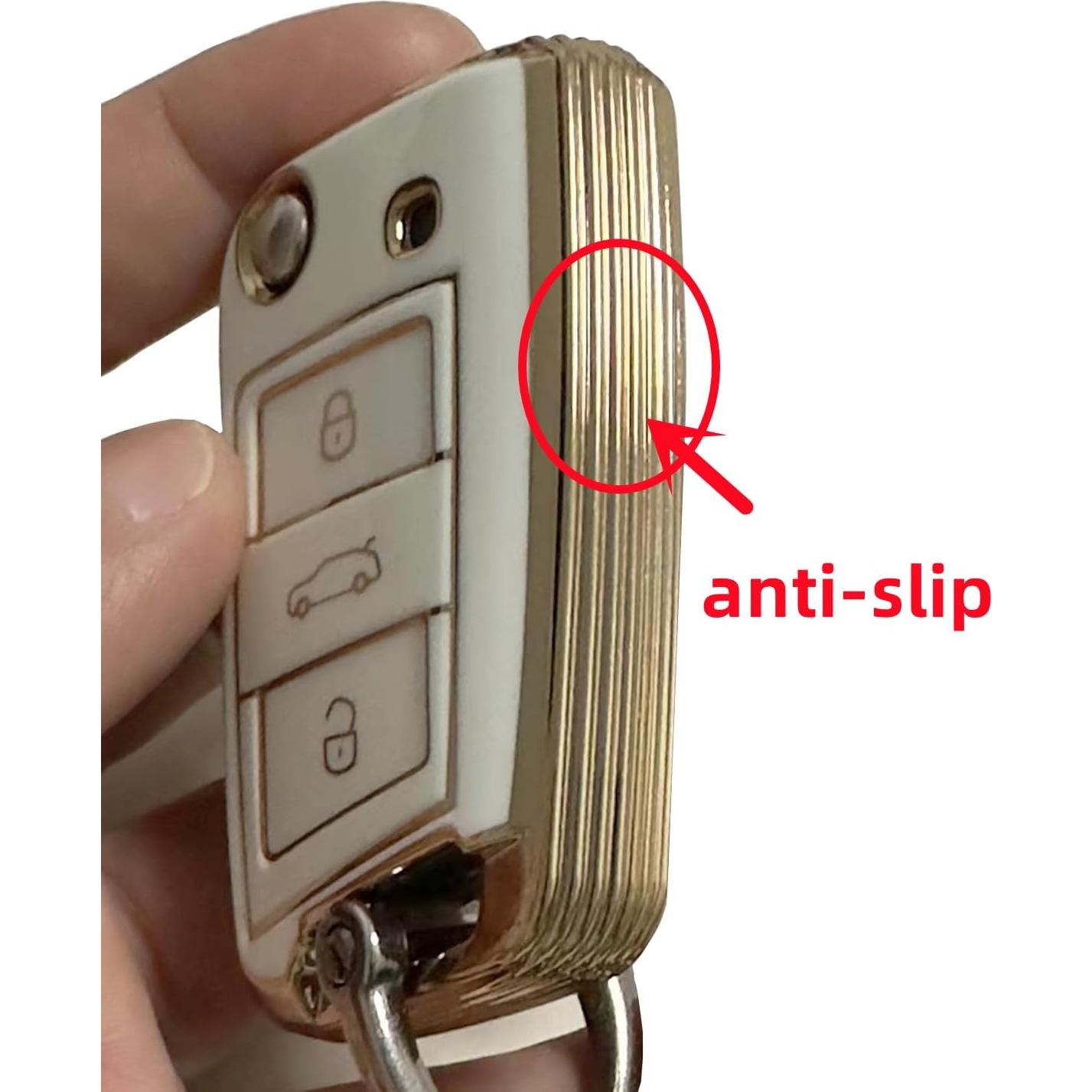 TPU Key Fob Cover Compatible with 2009-2019 Mazda 3 6 CX-5 CX-7 CX-9 MX-5 Miata Toyota Yaris iA Scion iA (Black/Black)