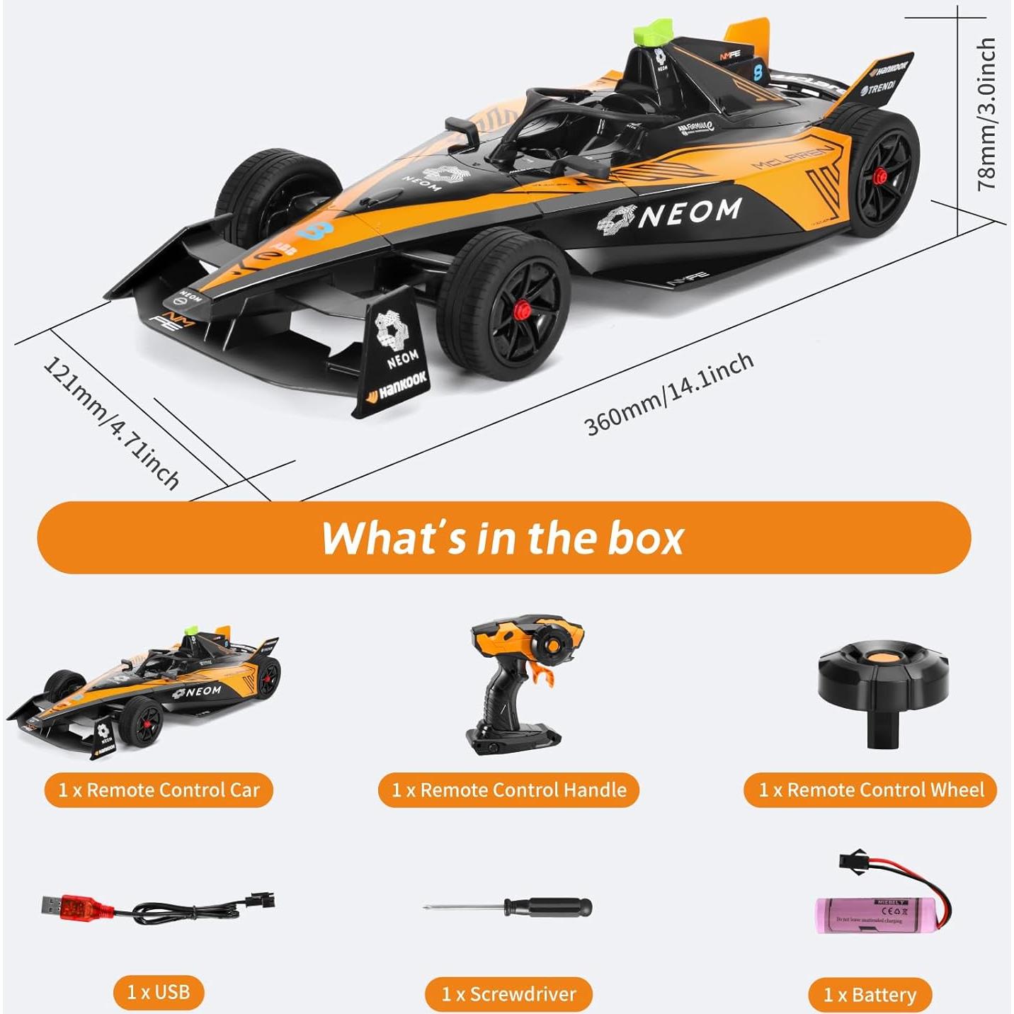 Coche RC McLaren NEOM 1/14 Control Remoto 2.4GHz Batería 500mAh