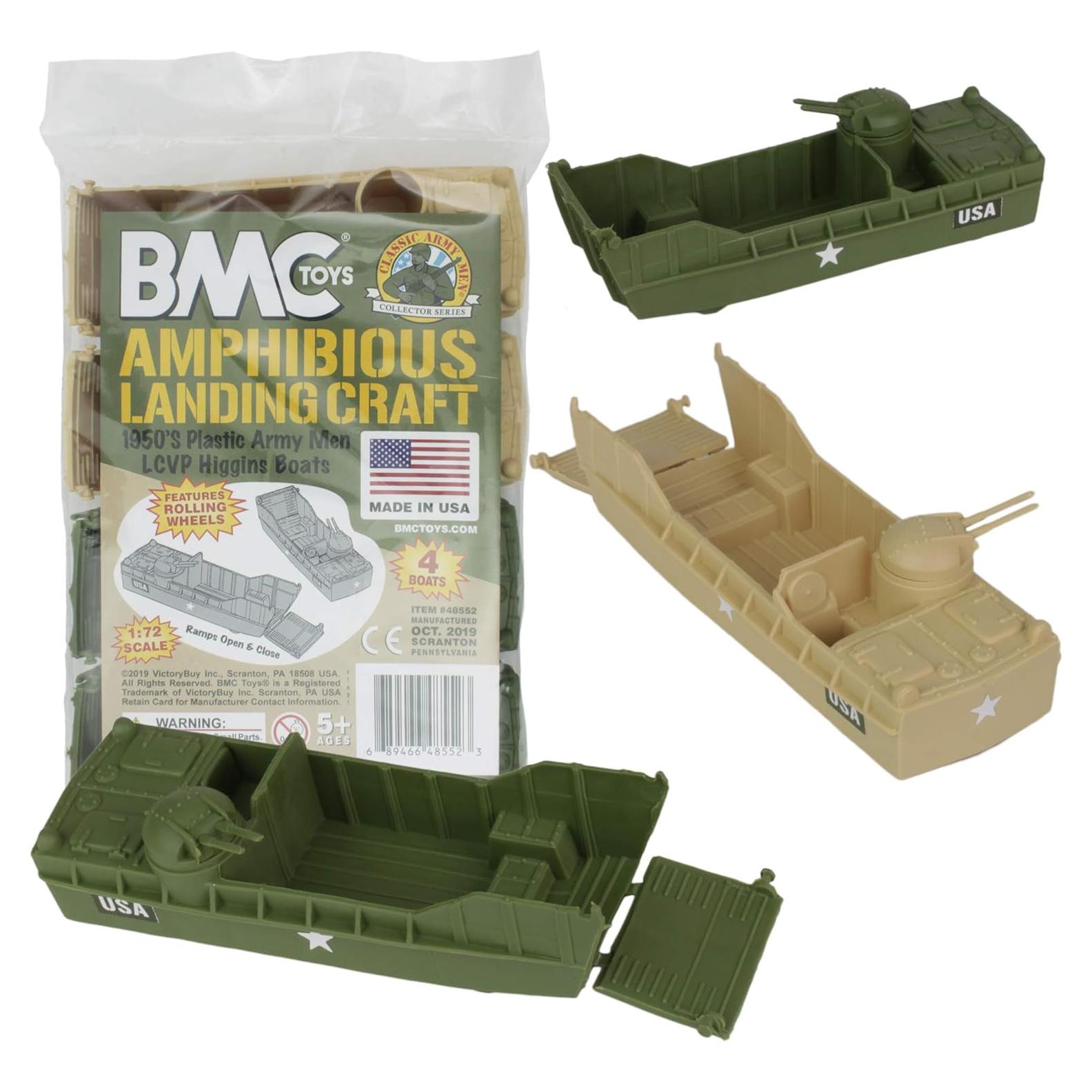 BMC Classic Landing Craft 4pc Tan y Verde Oliva 15 cm