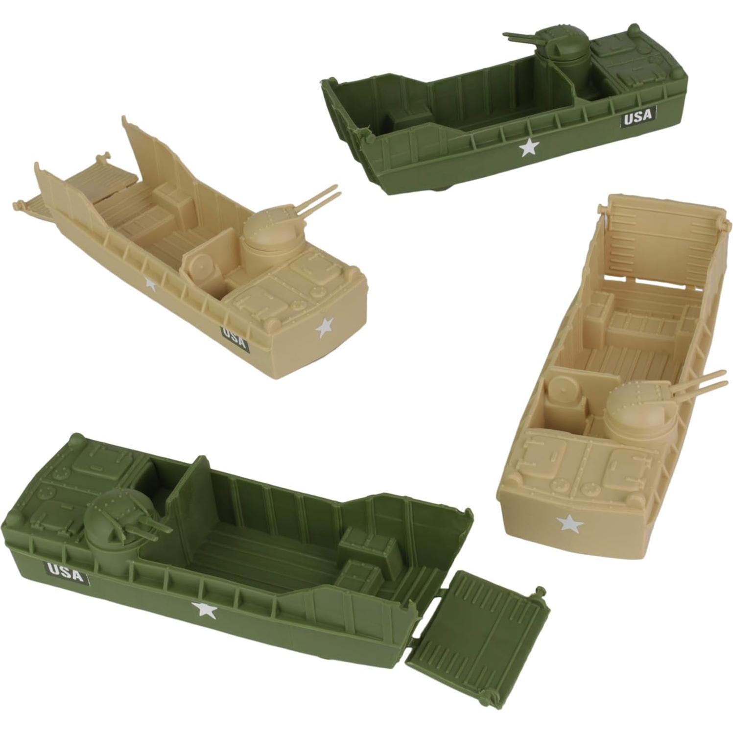 BMC Classic Landing Craft 4pc Tan y Verde Oliva 15 cm