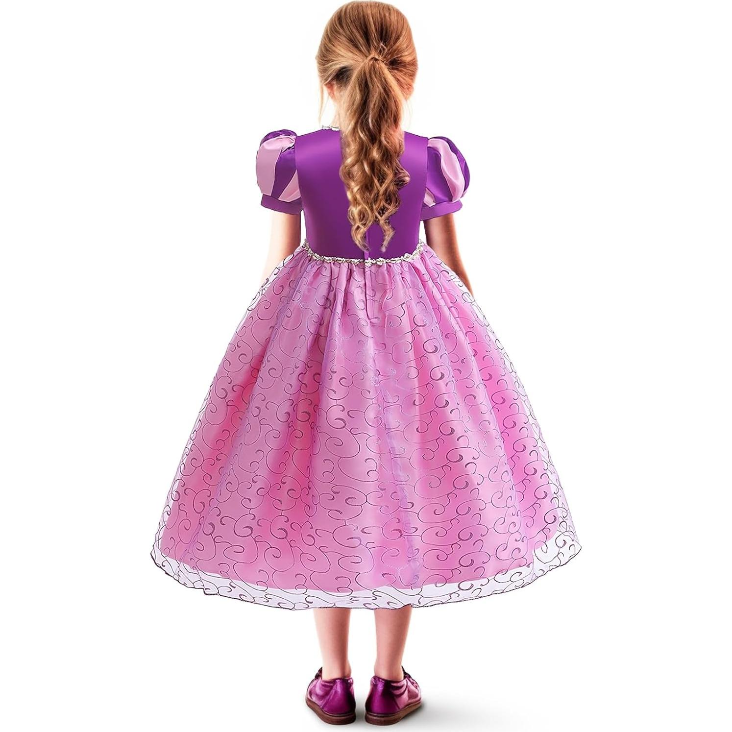 Disfraz de Princesa Rapunzel para Niñas con Accesorios 21 Pcs