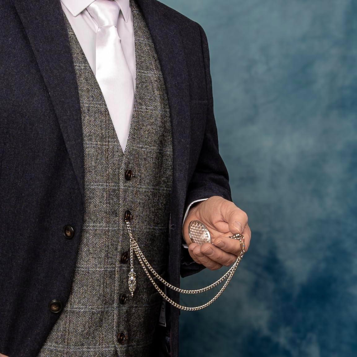 Cadena de Reloj de Bolsillo Holy Sins Plateada 30,48 cm