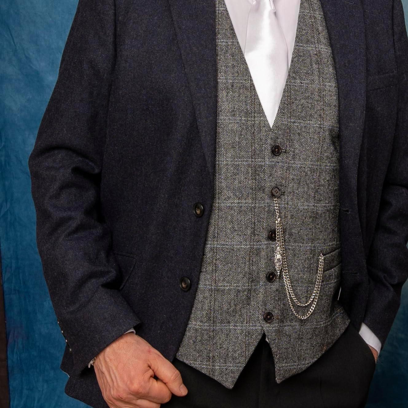 Cadena de Reloj de Bolsillo Holy Sins Plateada 30,48 cm