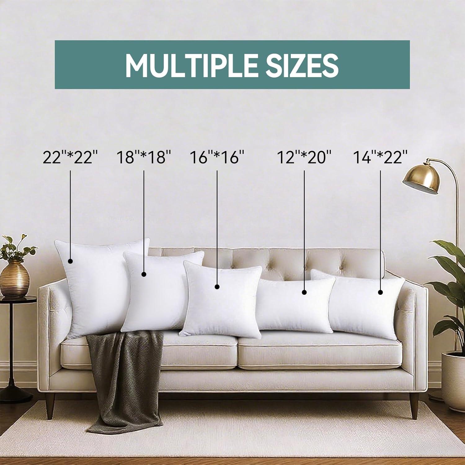 Inserción de Almohada Decorativa AzulHome 14x22 cm Hipoalergénica