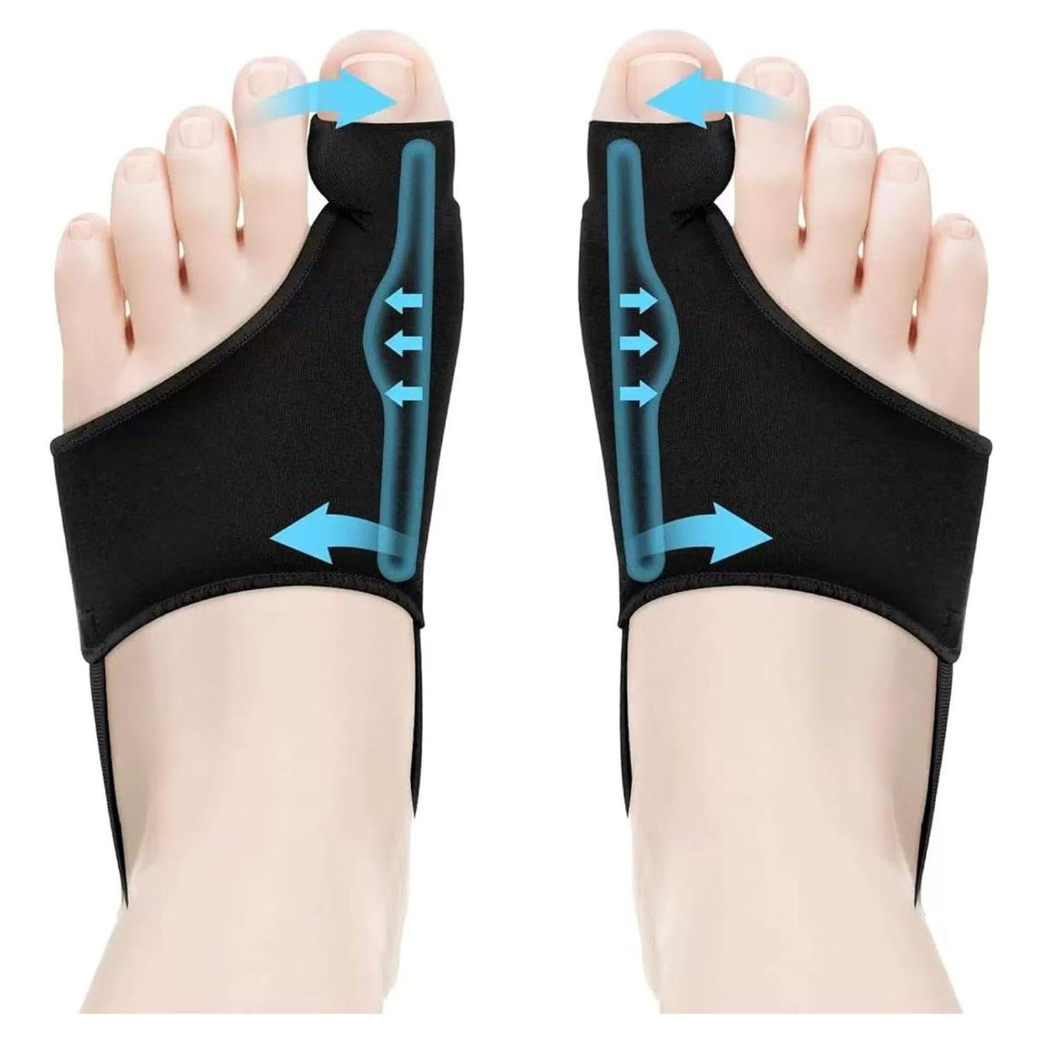 Corrector de Juanetes XILEAN 2PCS Ajustable Unisex Negro