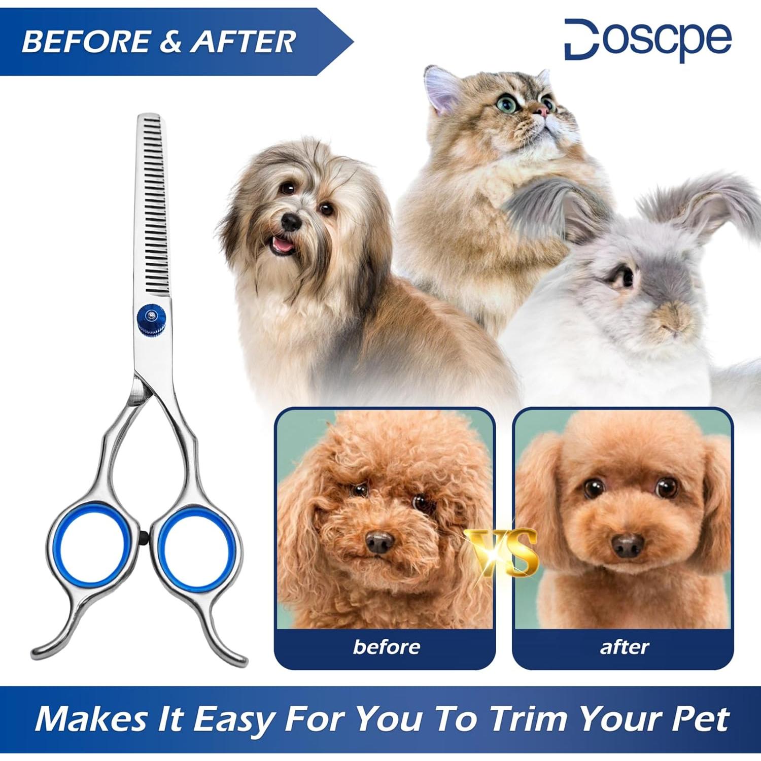 Tijeras de Adelgazamiento para Perros Doscpe 16.99 cm Acero Inoxidable