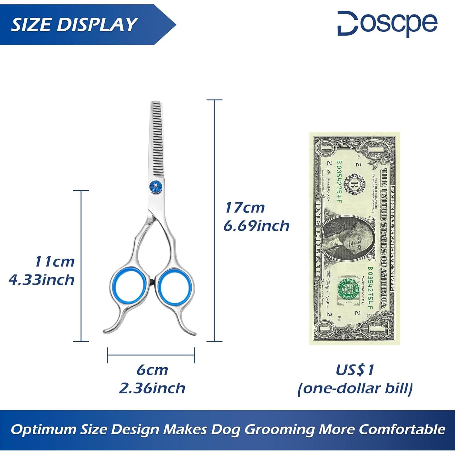 Tijeras de Adelgazamiento para Perros Doscpe 16.99 cm Acero Inoxidable