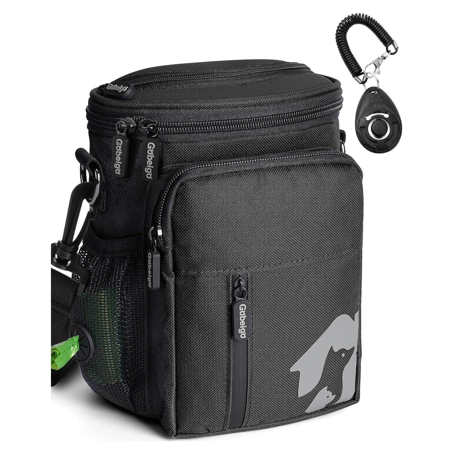 Bolsa de Golosinas para Perros Gobeigo 8 Tazas + Clicker Entrenamiento