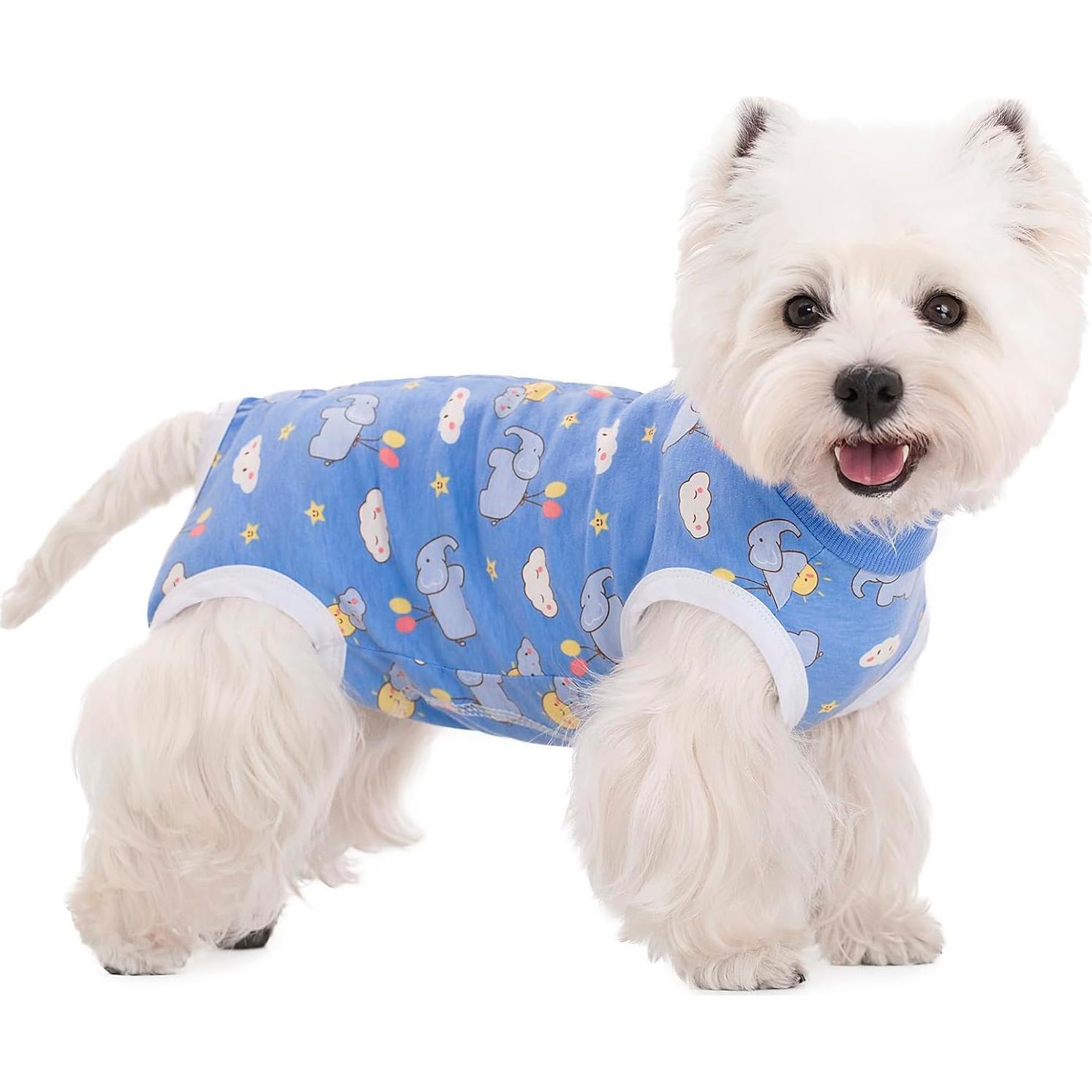 Traje de Recuperación para Perros y Gatos Miaododo Azul XS - 2 Paquetes