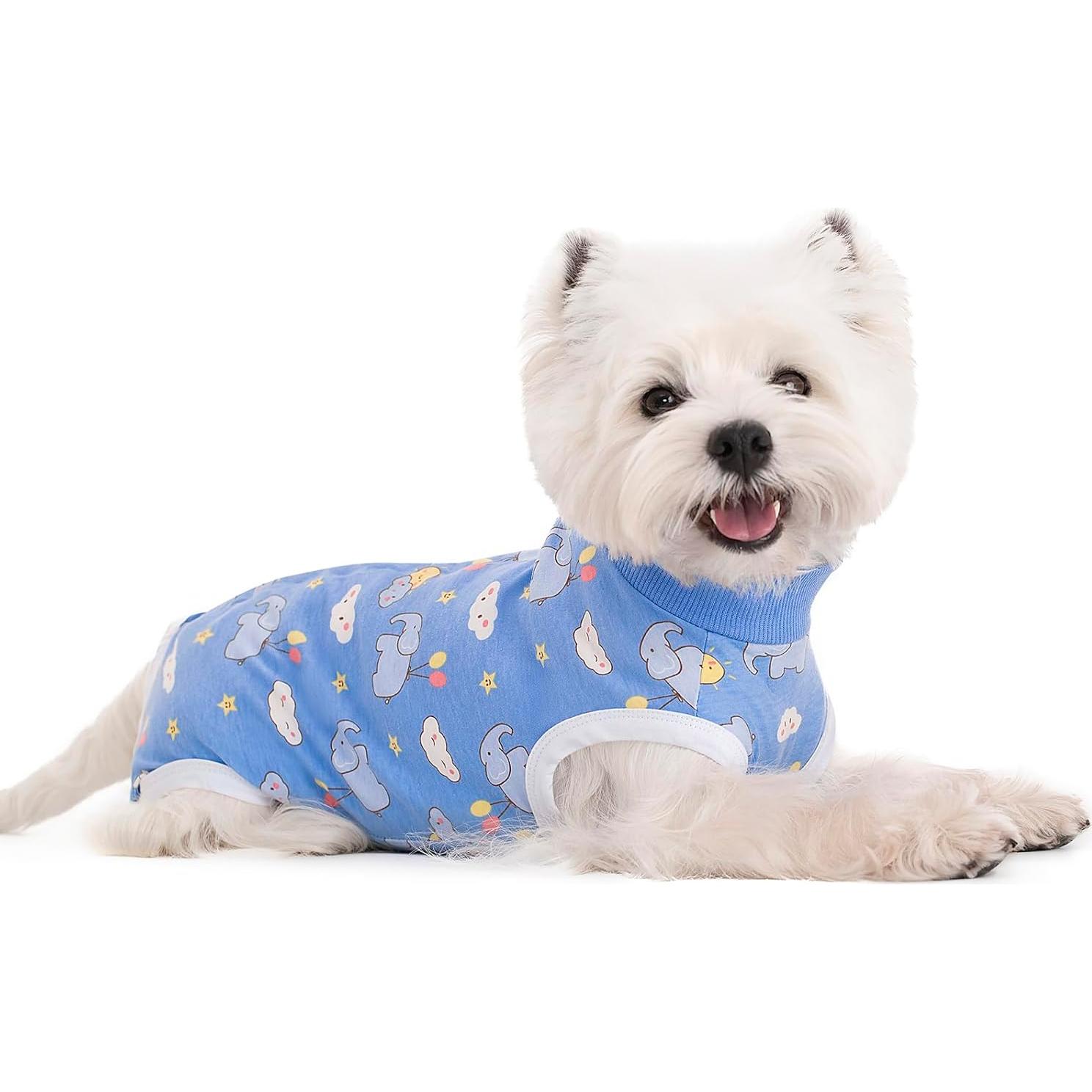 Traje de Recuperación para Perros y Gatos Miaododo Azul XS - 2 Paquetes