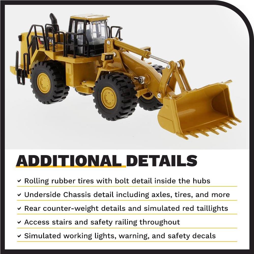 Cargadora de Ruedas Diecast Masters Caterpillar 988H 1:64