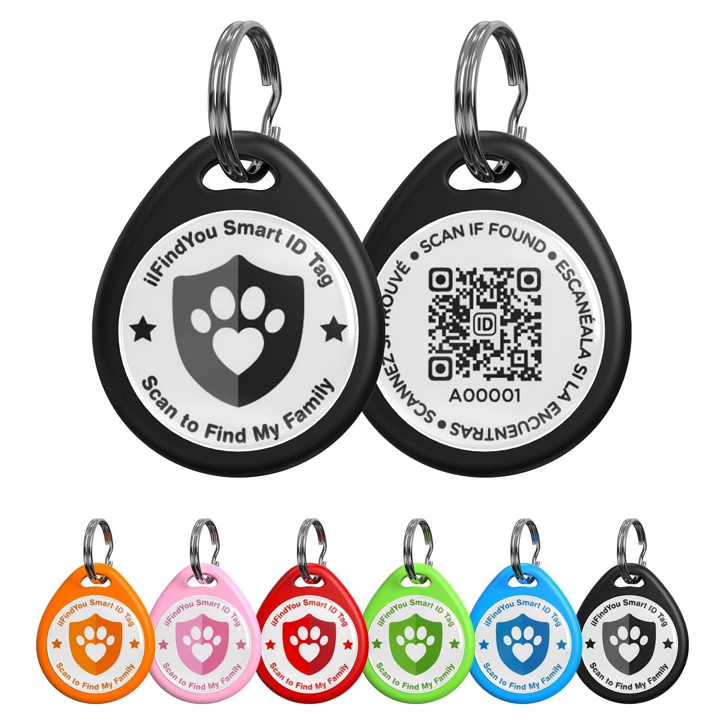 Etiqueta de ID de Perro ILFINDYOU con Código QR Personalizada