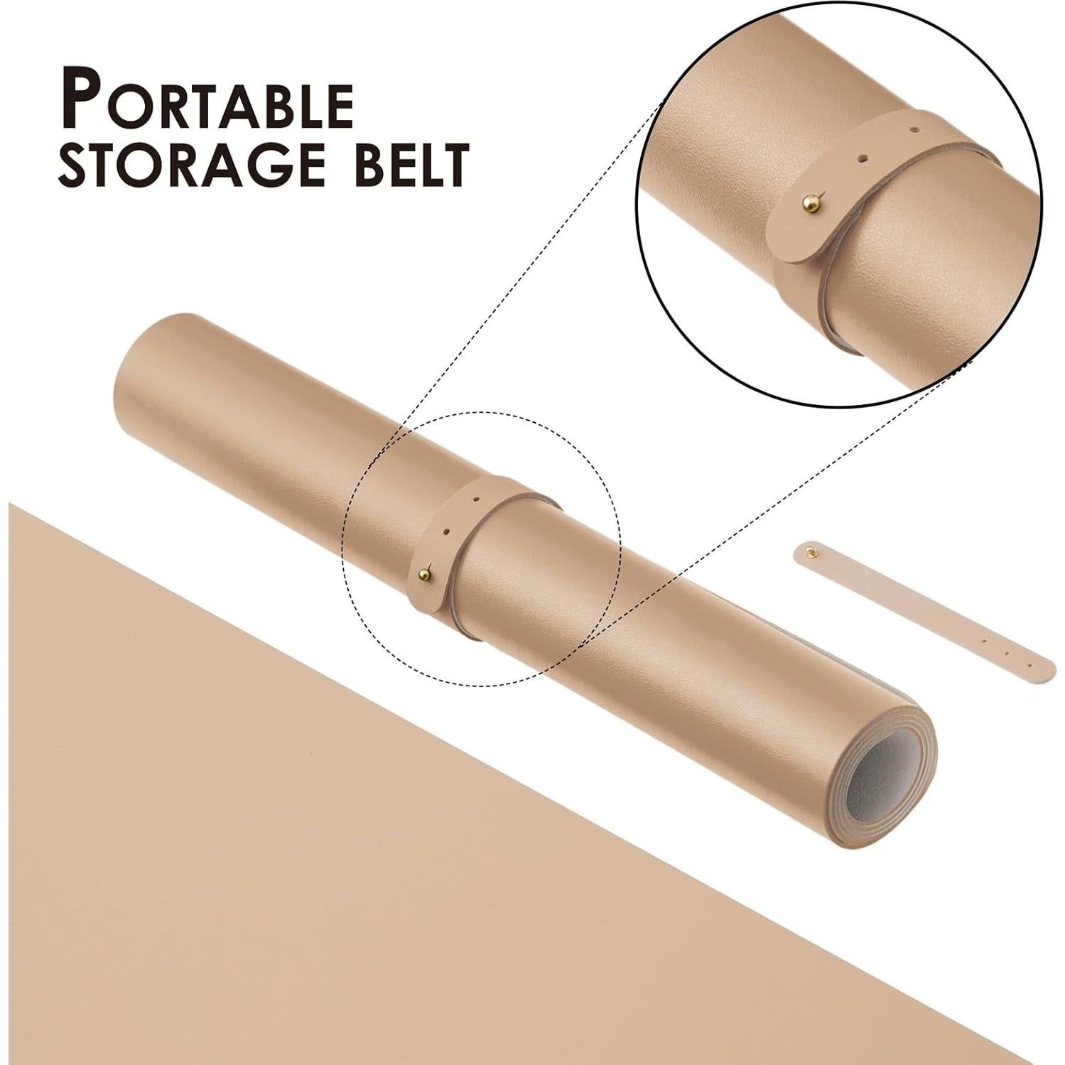 Alfombrilla de Escritorio HOMIEAZICOZI 60x30 cm Albaricoque