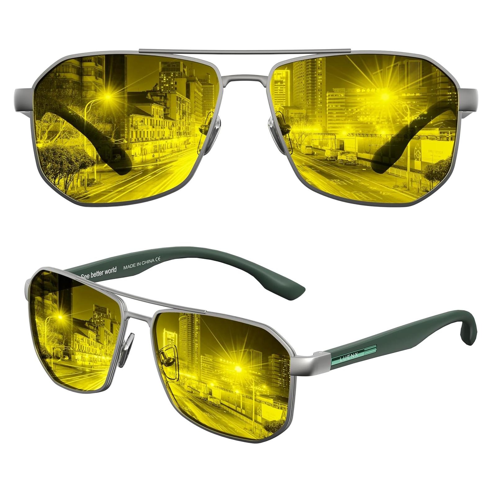 Gafas de sol LUENX Aviador polarizadas 61mm para hombres