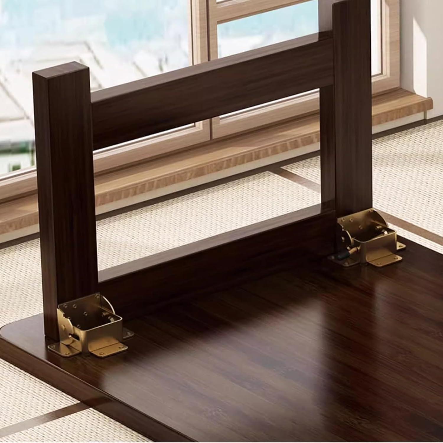 Mesa de café japonesa FATOLRD plegable de bambú 80x50x30 cm