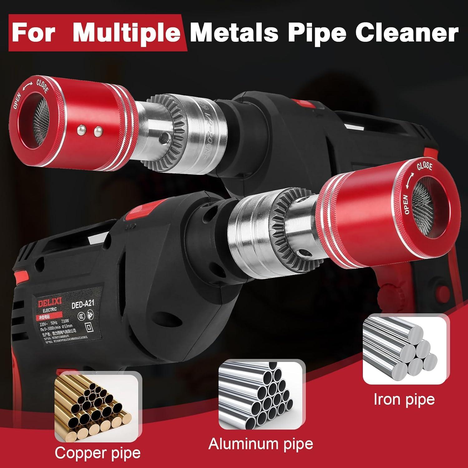 Limpiador de Tubos de Cobre Mokaou 1" para Taladro Eléctrico