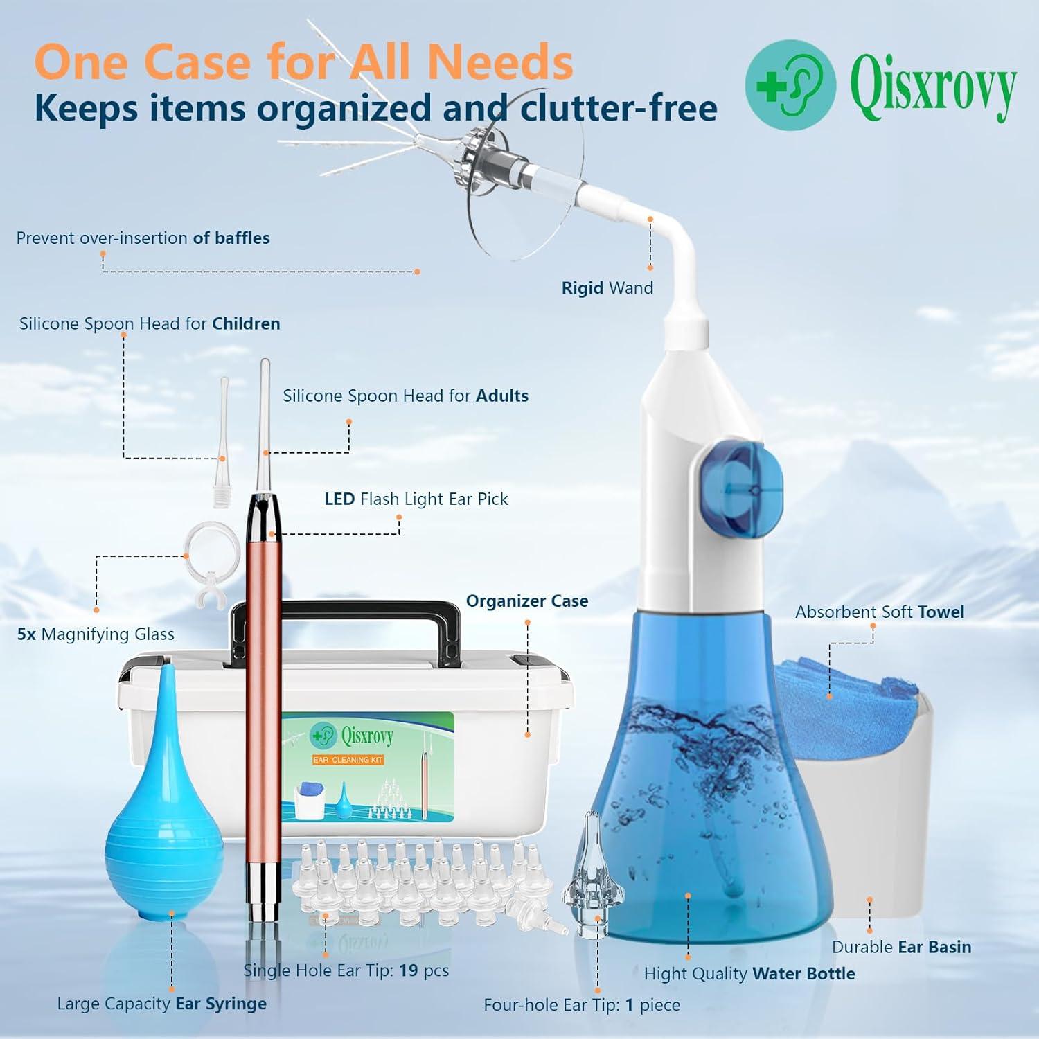 Kit de Limpieza de Oídos Lingtud - 26 Piezas, Azul