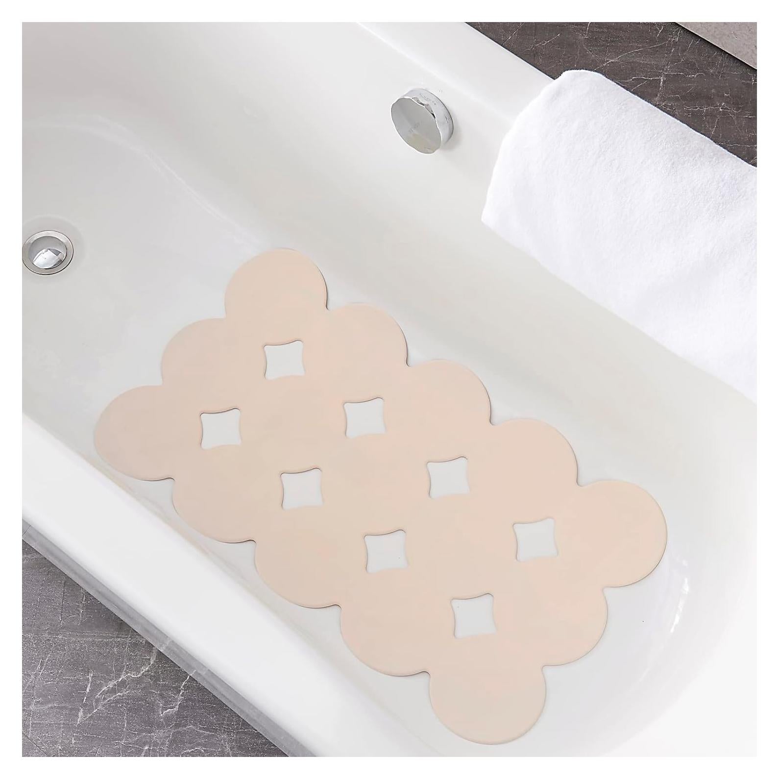 Alfombrilla de baño antideslizante Webos 71x41 cm Beige