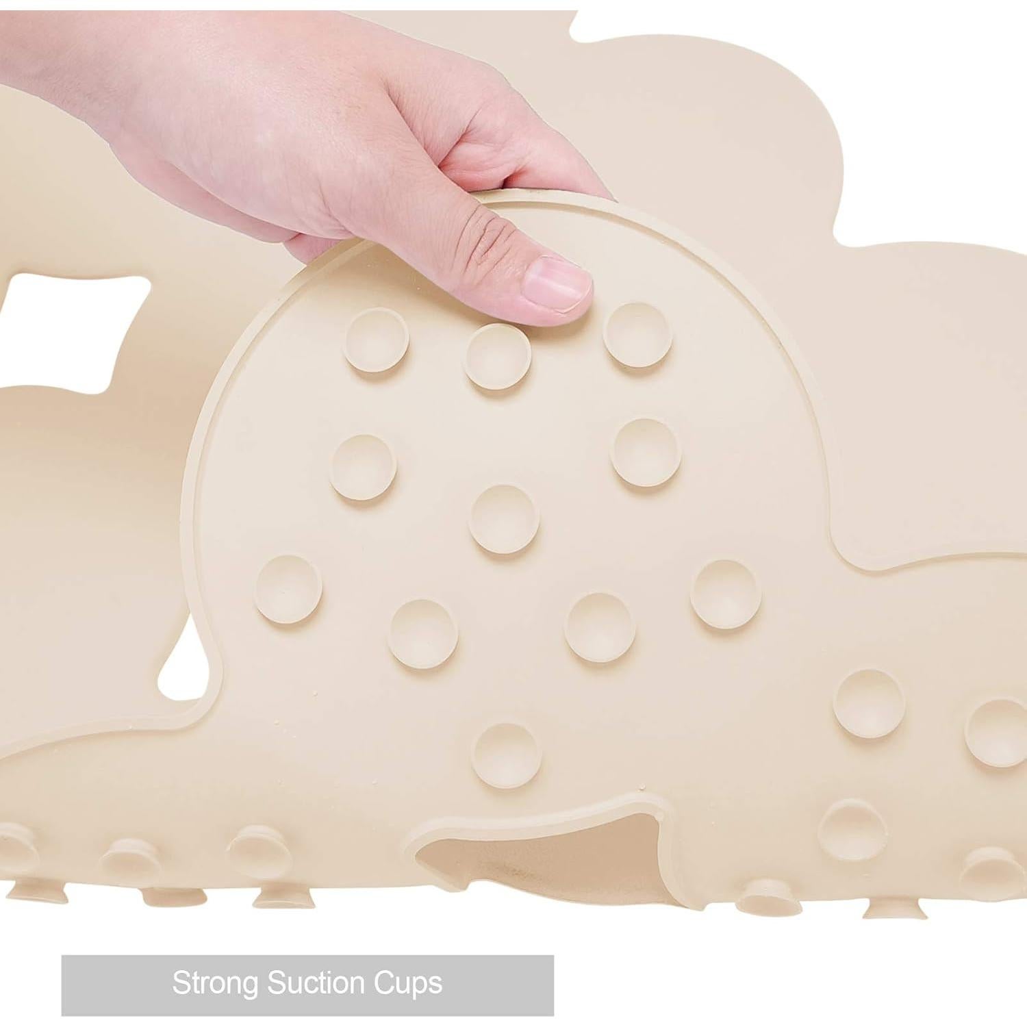 Alfombrilla de baño antideslizante Webos 71x41 cm Beige