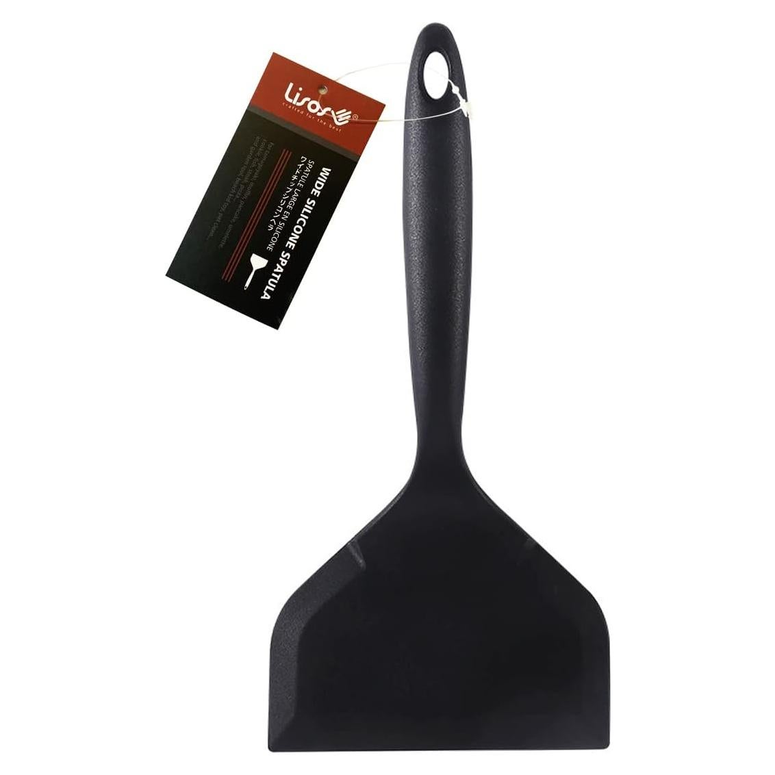 Espátula de Silicona Antiadherente LISOS 25.4x11.9 cm Negra