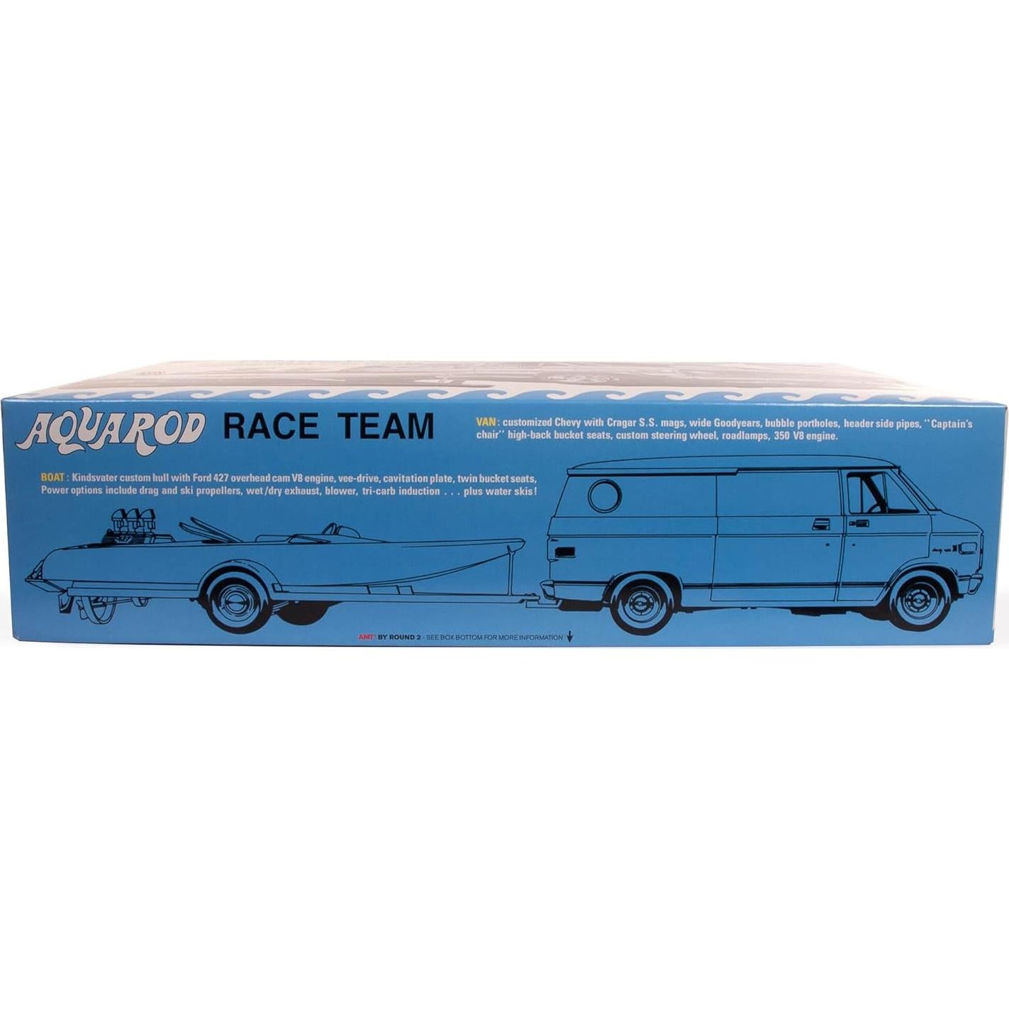 Kit de Modelo AMT Aqua Rod Race Team 1:25 Chevy Van y Barco